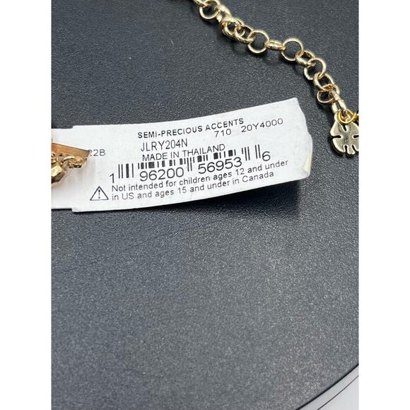 Lucky Brand Signed‎ Semi Precious Multi strand Pink Yellow Bracelet New - Picture 6 of 7